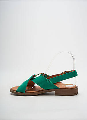 Sandales/nu pieds chiquet talon plat jusqu'à 3cm vert WE DO femme