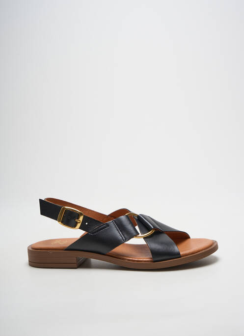 Sandales/nu pieds matière lisse talon plat jusqu'à 3cm noir WE DO femme