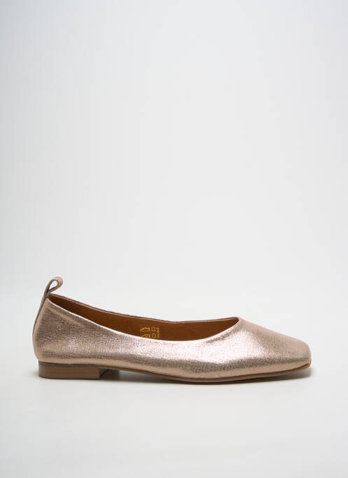 Ballerines tissage satiné talon plat jusqu'à 3cm or WE DO femme