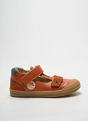 Bottillons fermeture scratch bout rond orange BELLAMY garçon