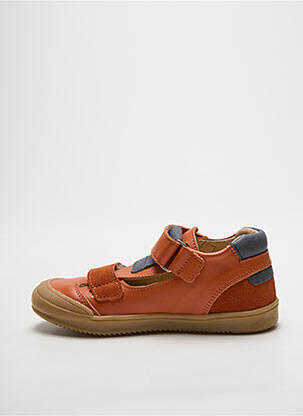 Bottillons fermeture scratch bout rond orange BELLAMY garçon