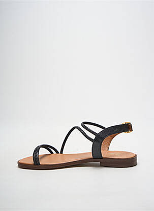 Sandales/nu pieds chiquet talon plat jusqu'à 3cm noir WE DO femme