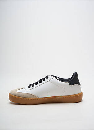 Baskets bout rond talon plat jusqu'à 3cm blanc VICTORIA femme