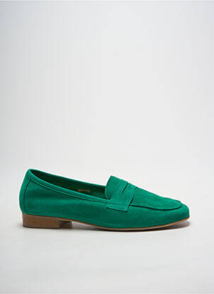 Mocassins chiquet talon plat jusqu'à 3cm vert WE DO femme