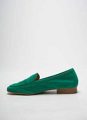 Mocassins chiquet talon plat jusqu'à 3cm vert WE DO femme