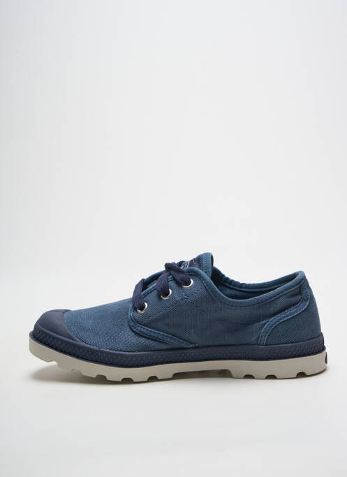 Baskets bout rond talon plat jusqu'à 3cm bleu PALLADIUM femme