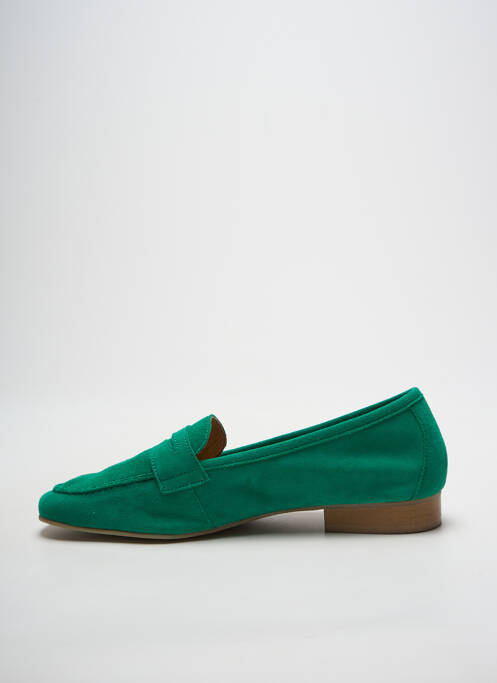 Mocassins chiquet talon plat jusqu'à 3cm vert WE DO femme