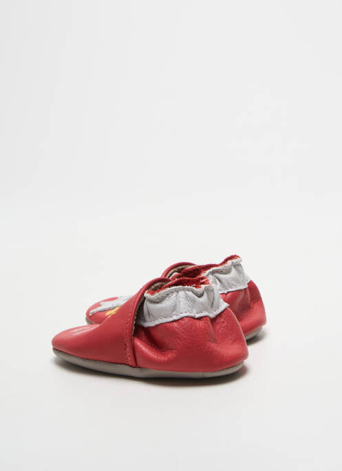 Chaussons/pantoufles bout rond bout rond rouge ROBEEZ garcon