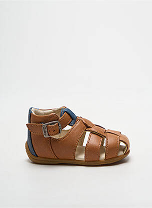 Sandales/nu pieds fermeture boucle(s) bout rond marron ASTER garcon