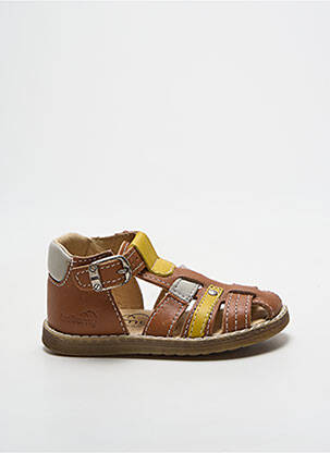 Sandales/nu pieds fermeture boucle(s) bout rond marron BELLAMY garcon