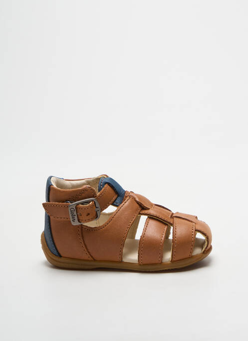 Sandales/nu pieds fermeture boucle(s) bout rond marron ASTER garcon