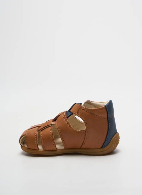 Sandales/nu pieds fermeture boucle(s) bout rond marron ASTER garcon