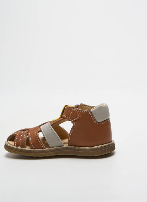 Sandales/nu pieds fermeture boucle(s) bout rond marron BELLAMY garcon