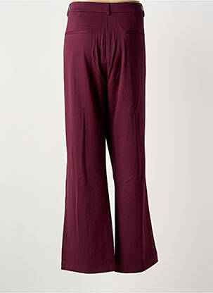 Pantalon large fermeture zippée sous rabat boutonné taille normale violet ZILCH femme