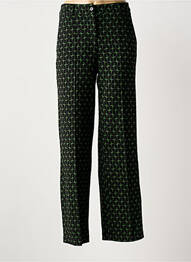 Pantalon droit stretch taille normale vert ZILCH femme