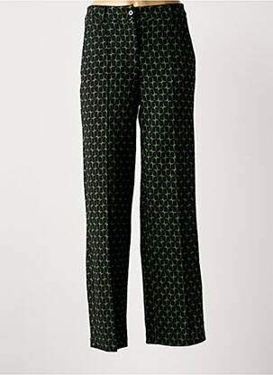 Pantalon droit stretch taille normale vert ZILCH femme