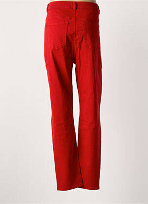 Jeans coupe slim taille normale taille normale rouge YESTA femme
