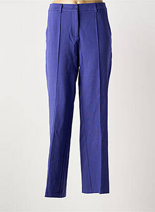 Pantalon chino fermeture zippée sous rabat boutonné taille normale violet ZILCH femme