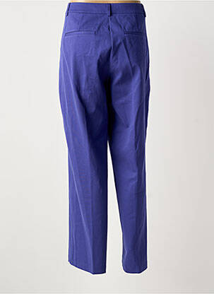 Pantalon chino fermeture zippée sous rabat boutonné taille normale violet ZILCH femme