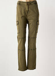 Pantalon cargo taille normale taille normale vert YESTA femme
