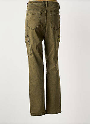 Pantalon cargo slim taille normale vert YESTA femme