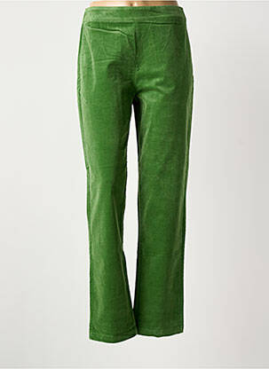Pantalon droit stretch taille normale vert ZILCH femme