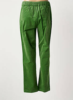 Pantalon droit stretch taille normale vert ZILCH femme