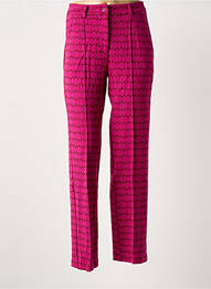 Pantalon droit stretch rose ZILCH femme