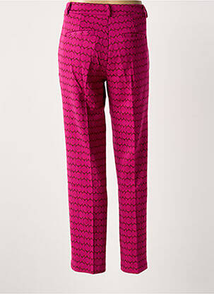 Pantalon droit stretch rose ZILCH femme
