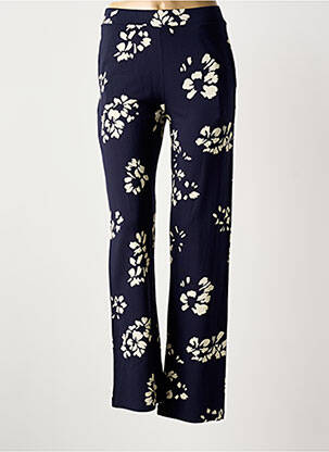 Pantalon droit stretch taille normale bleu ALEXANDER & JACOB femme