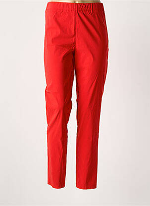 Pantalon slim taille élastique taille normale rouge SOPHIA femme
