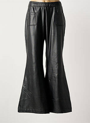 Pantalon flare taille élastique taille normale noir MAT. femme