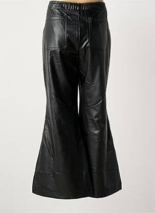 Pantalon flare taille élastique taille normale noir MAT. femme