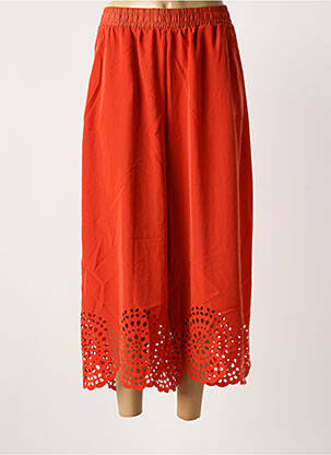 Pantalon 7/8 taille normale taille normale orange MAT. femme