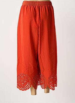 Pantalon 7/8 taille normale taille normale orange MAT. femme