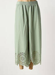 Pantalon 7/8 taille normale taille normale vert MAT. femme