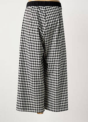 Pantalon 7/8 stretch taille normale noir MAT. femme