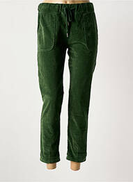 Pantalon 7/8 stretch taille normale vert APRIL VINTAGE femme