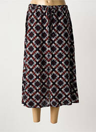 Jupe mi-longue taille normale marron NICE THINGS femme