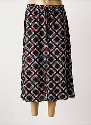 Jupe mi-longue taille normale marron NICE THINGS femme
