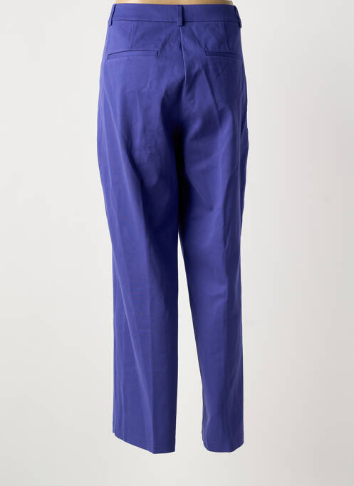 Pantalon chino fermeture zippée sous rabat boutonné taille normale violet ZILCH femme