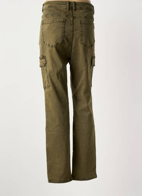 Pantalon cargo slim taille normale vert YESTA femme