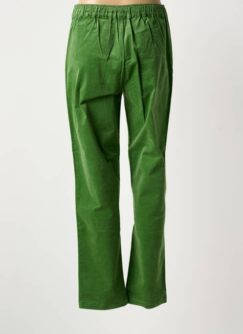 Pantalon droit stretch taille normale vert ZILCH femme