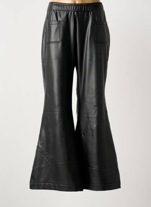 Pantalon flare taille élastique taille normale noir MAT. femme