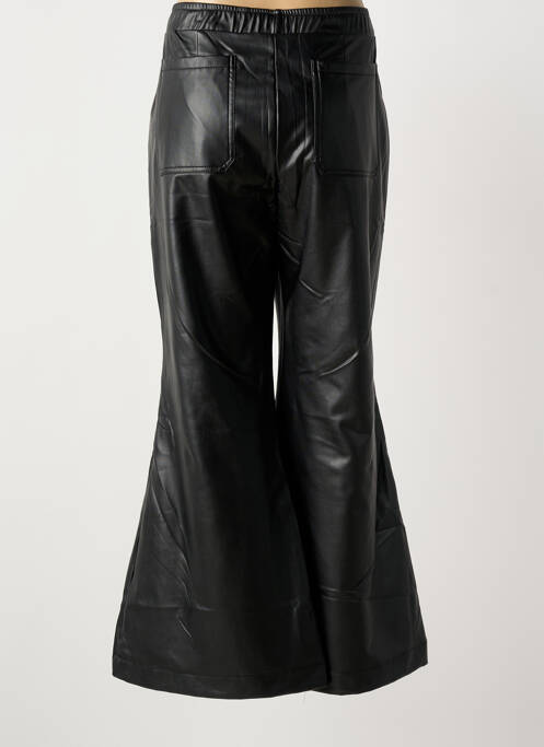 Pantalon flare taille élastique taille normale noir MAT. femme
