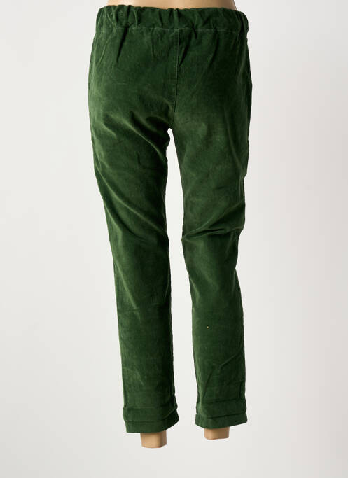 Pantalon 7/8 stretch taille normale vert APRIL VINTAGE femme