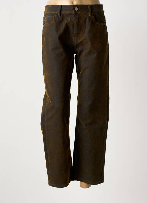 Jeans coupe droite orange LUMINA femme