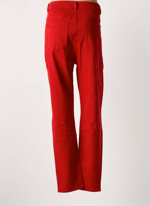 Jeans coupe slim rouge YESTA femme