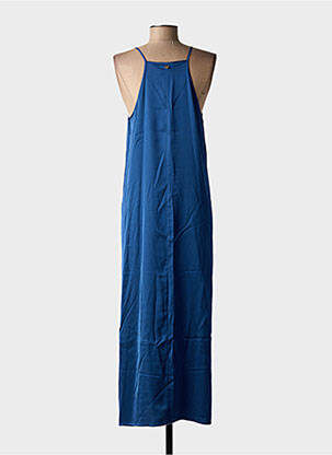 Robe longue coupe fluide fines bretelles bleu MÊME ROAD femme