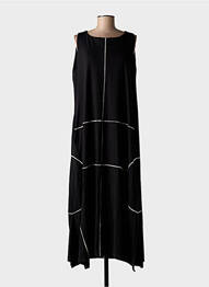 Robe longue sans manche sans manche noir OZAI N KU femme